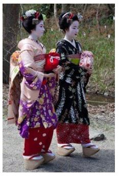 Kimono Hikizuri kimono japonés mujeres geishas