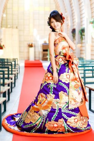 uchikake kimono de boda moderno